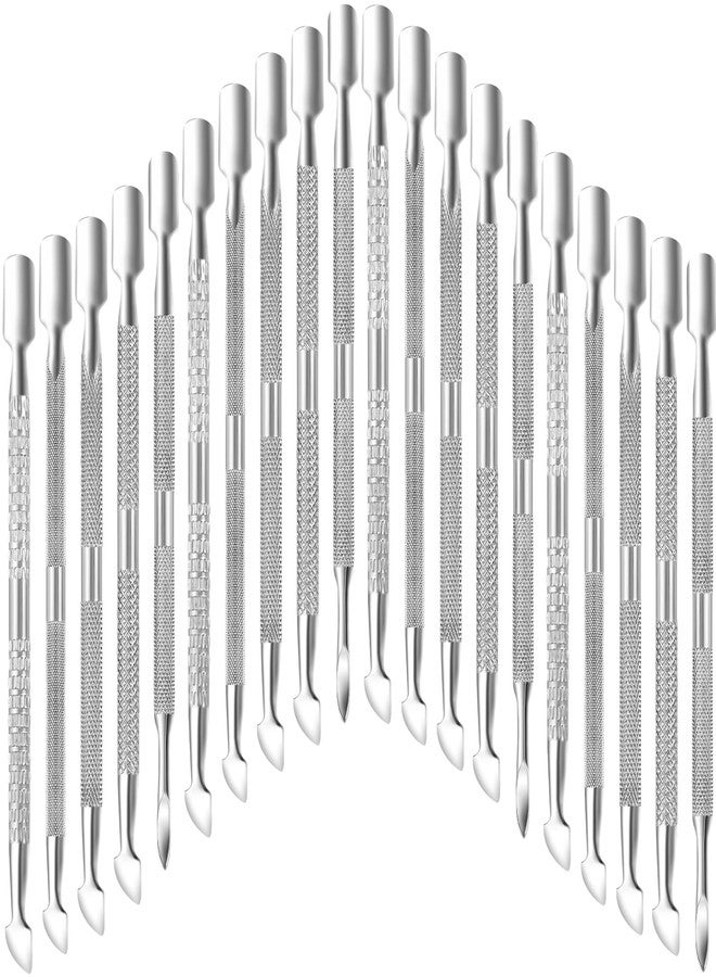 Japior 20 Pcs Cuticle Pusher Cuticle Cutter Double Ended Cuticle Pusher Bulk Nail Tools for Toenails Fingernails - Image 1
